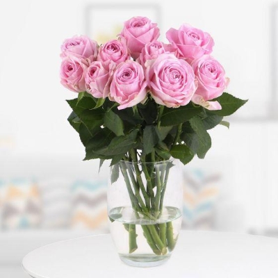 10 Pink Roses