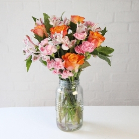 Blooming orange bouquet